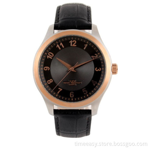 2013 Special Style Hot Selling Products Genuine Leather Band Stainless Watch Wholesale Shenzhen